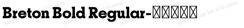 Breton Bold Regular字体转换